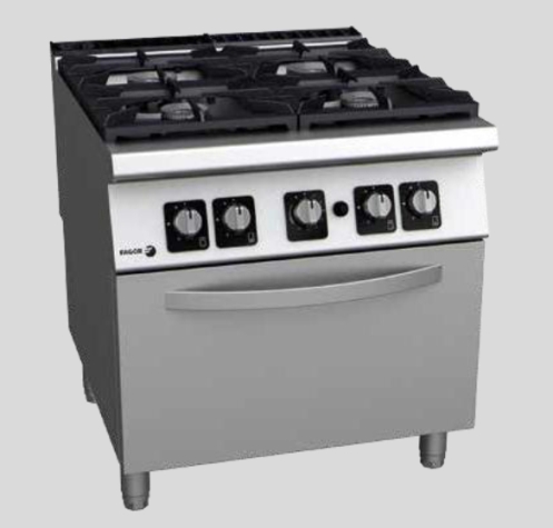 Gas cookers with oven