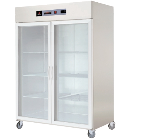 750mm deep upright display refrigerator