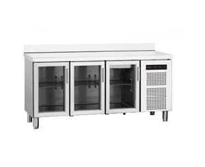 GN series glass door counter fridge