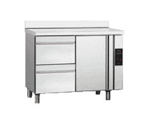 GN series counter fridge with remote units and drawers P type