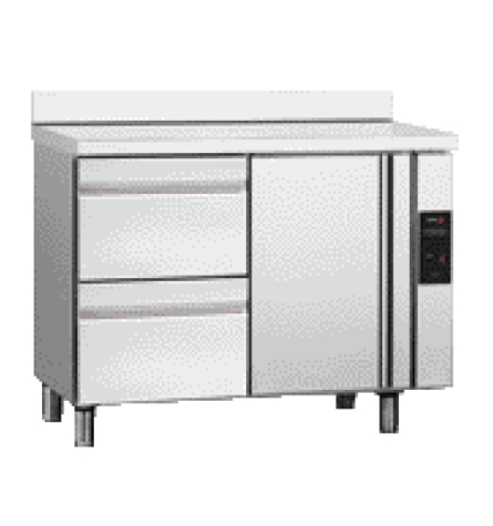 GN series counter fridge with remote units and drawers P type