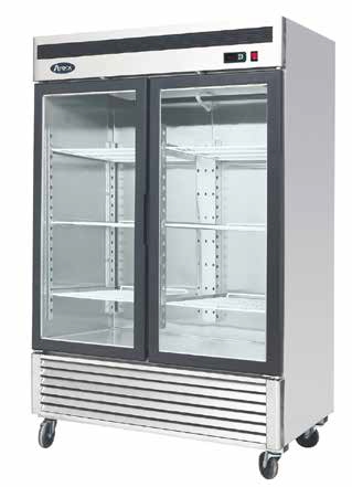 Double Glass Door Freezer